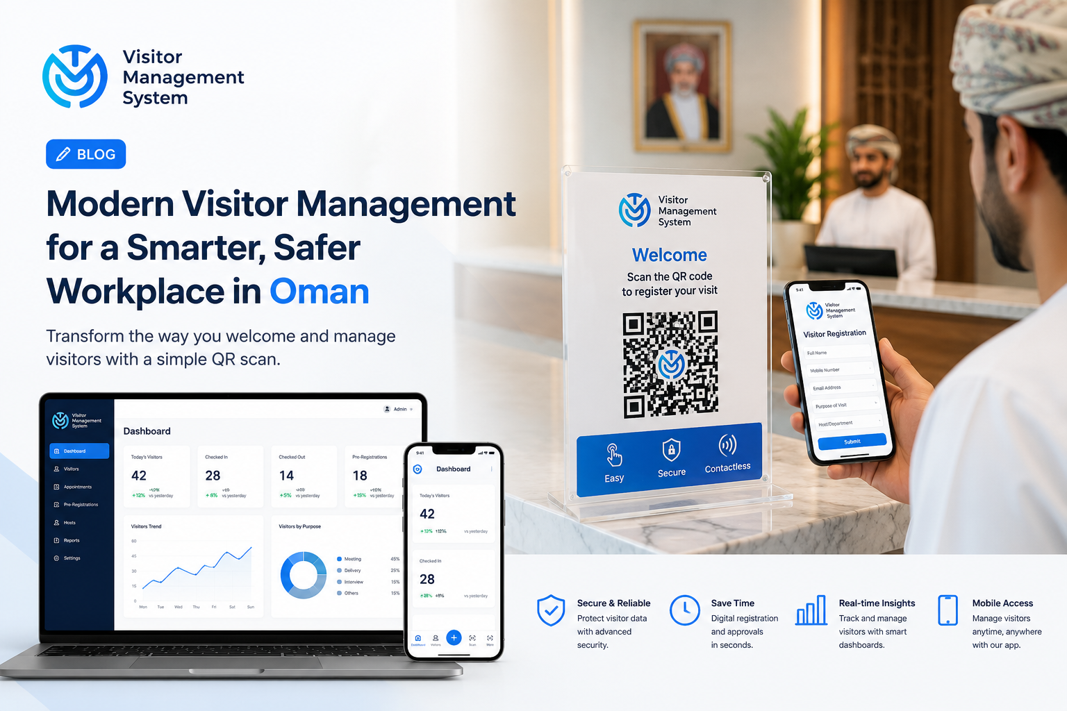 Modern visitor management blog cover
